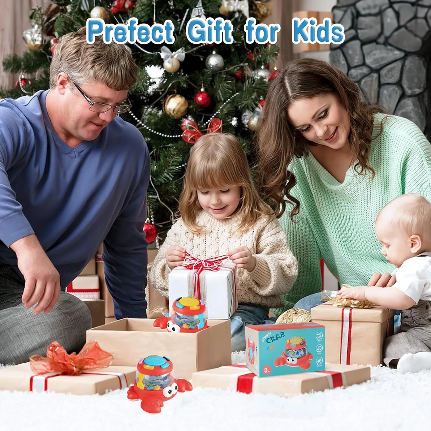 Baby Toys 6-12 Months, Musical Light up Toys, Crawling Toys for Girls Boys 12-24 Months, Learning Toys for 1 Year Old