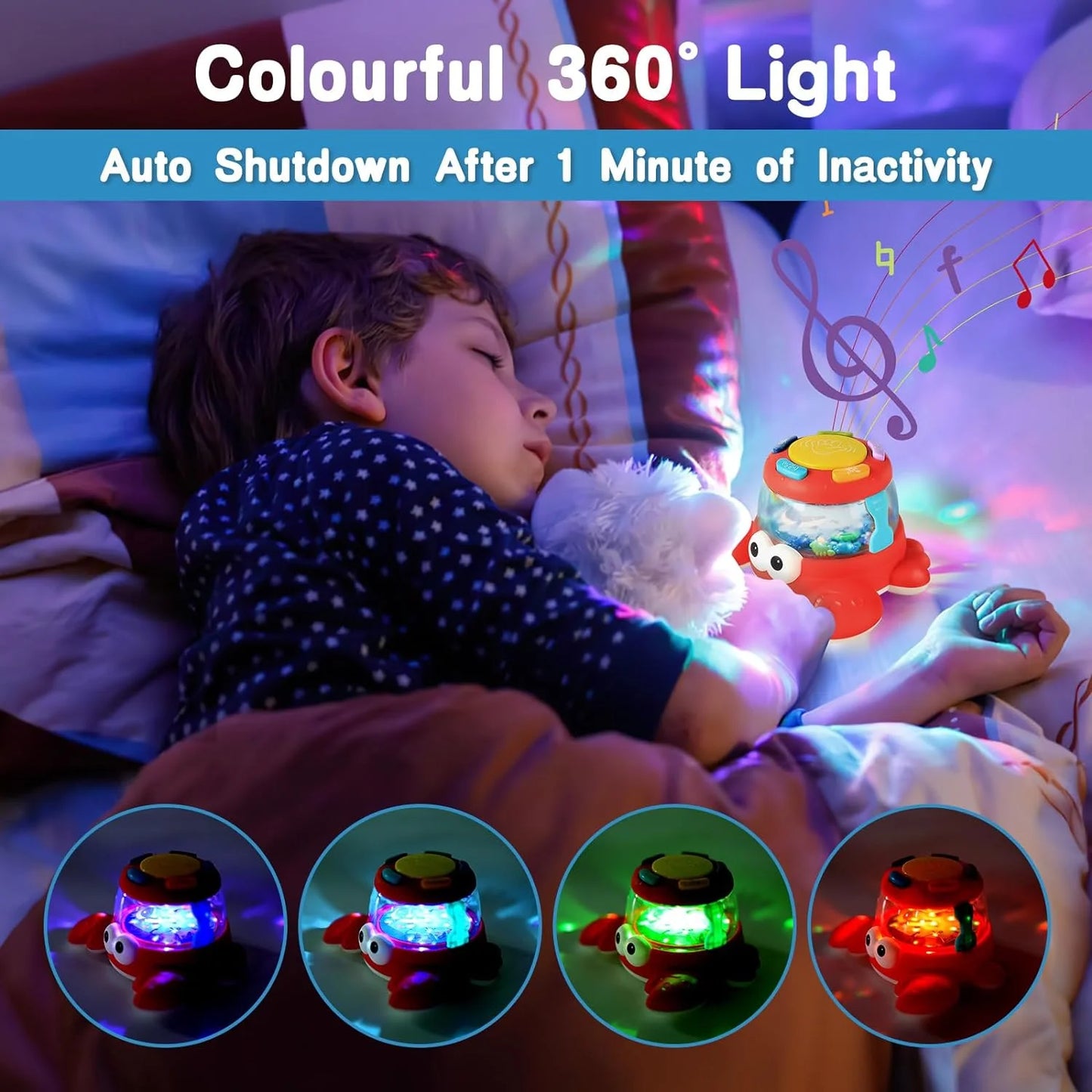 Baby Toys 6-12 Months, Musical Light up Toys, Crawling Toys for Girls Boys 12-24 Months, Learning Toys for 1 Year Old