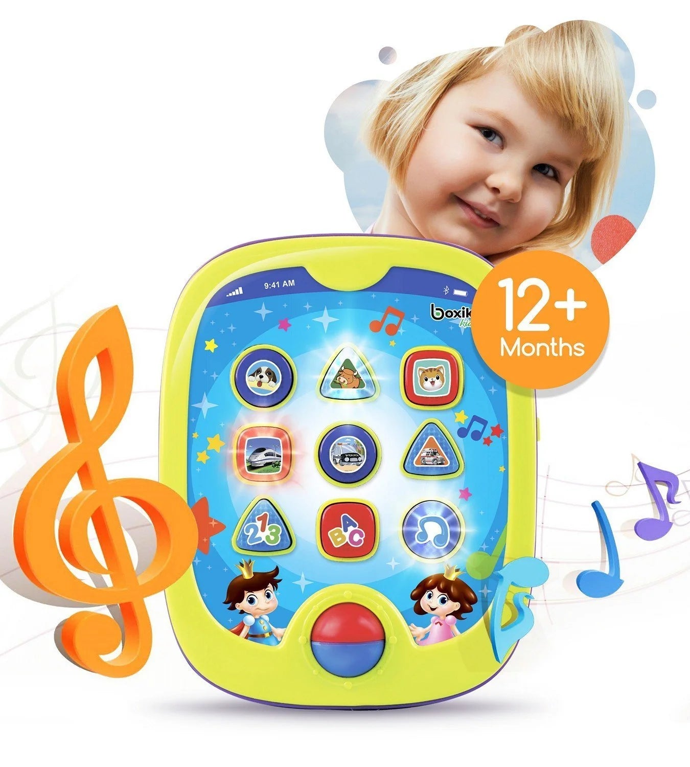 Kids Smart Pad for Babies and Children Learning by Educational Toy for Infants with Kids' Learning Games. Learn Numbers, ABC Learning, "Can You Find?" Game, Music, Light up Whack-A-Mole Game