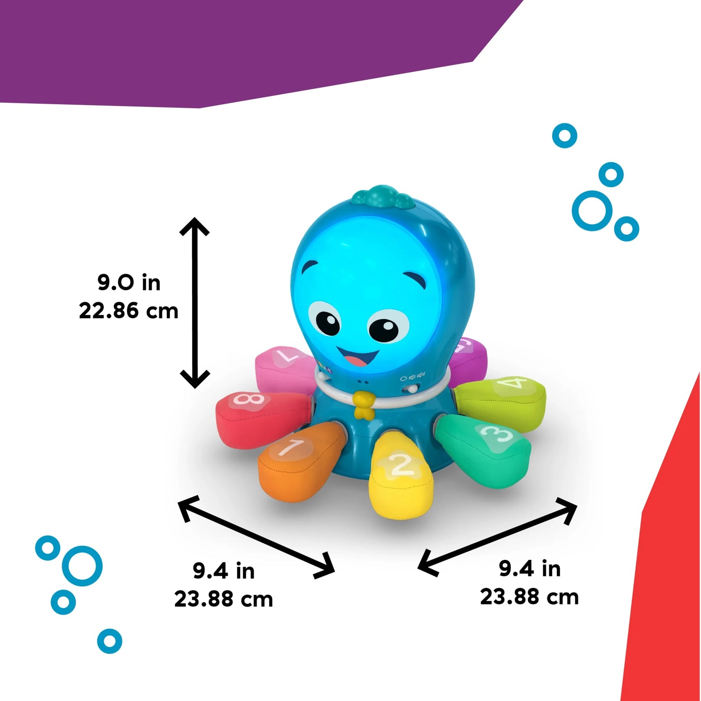 Ocean Explorers 4-In-1 Go Opus Go Crawl & Chase Activity Infant Baby Learning Toy, Ages 3+ Months