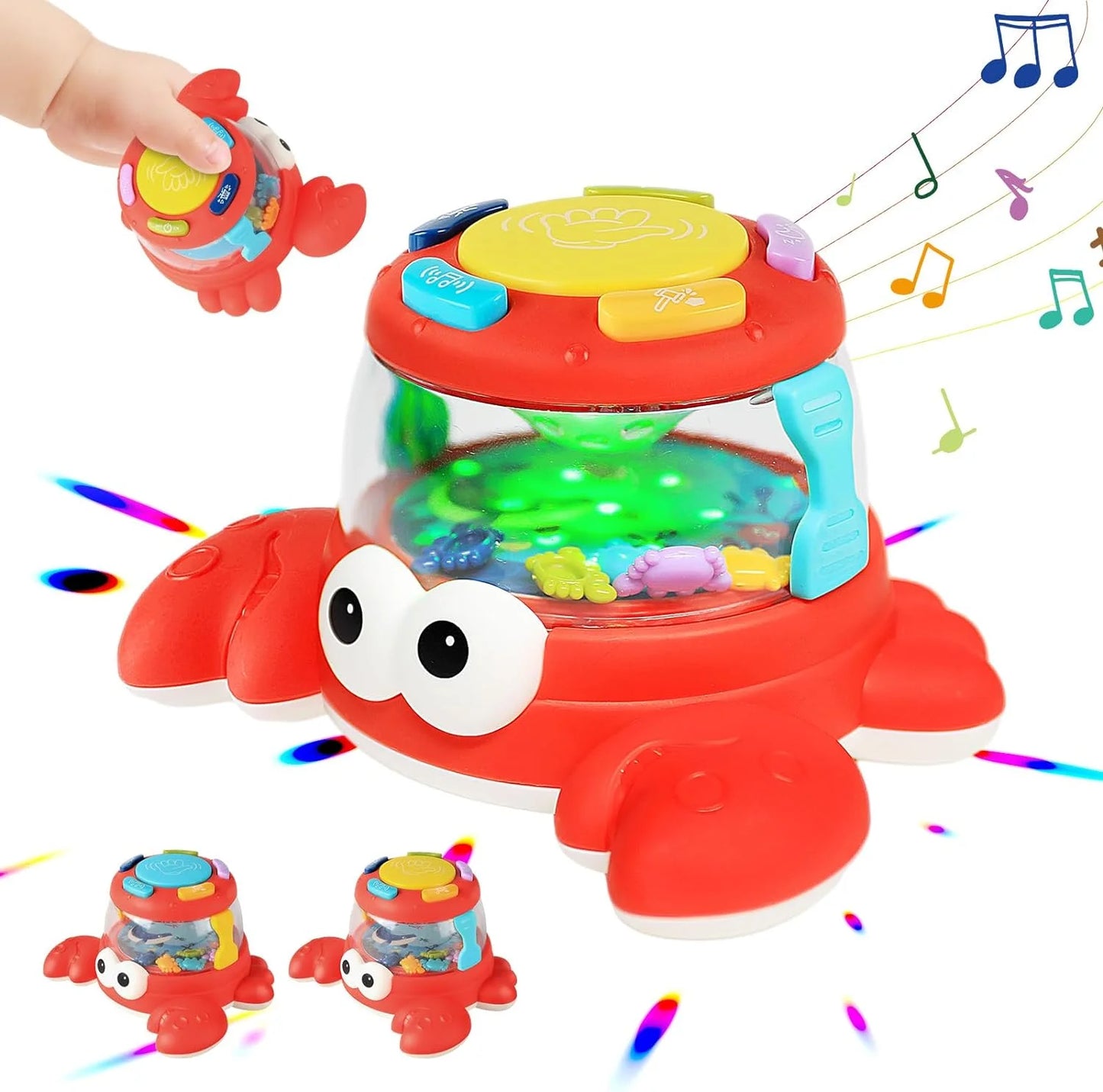 Baby Toys 6-12 Months, Musical Light up Toys, Crawling Toys for Girls Boys 12-24 Months, Learning Toys for 1 Year Old