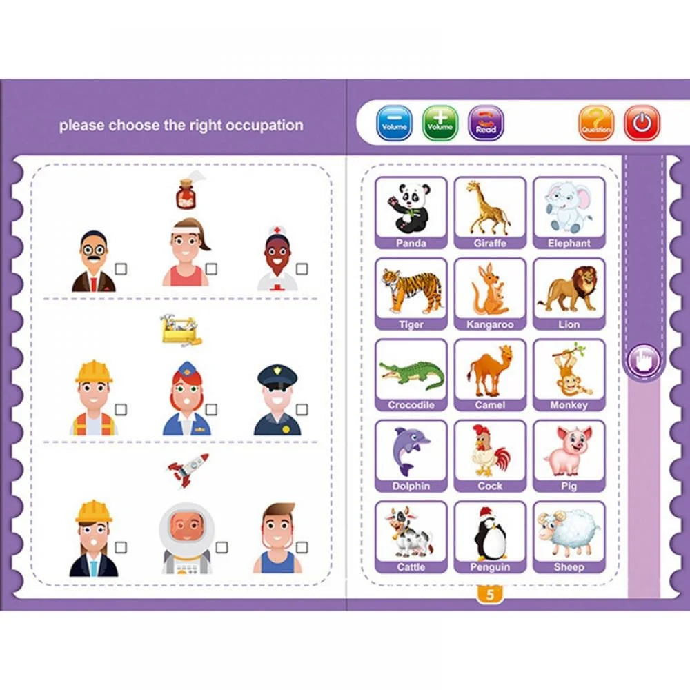 Intelligence Book Toys for Toddlers Electronic Learning Systems