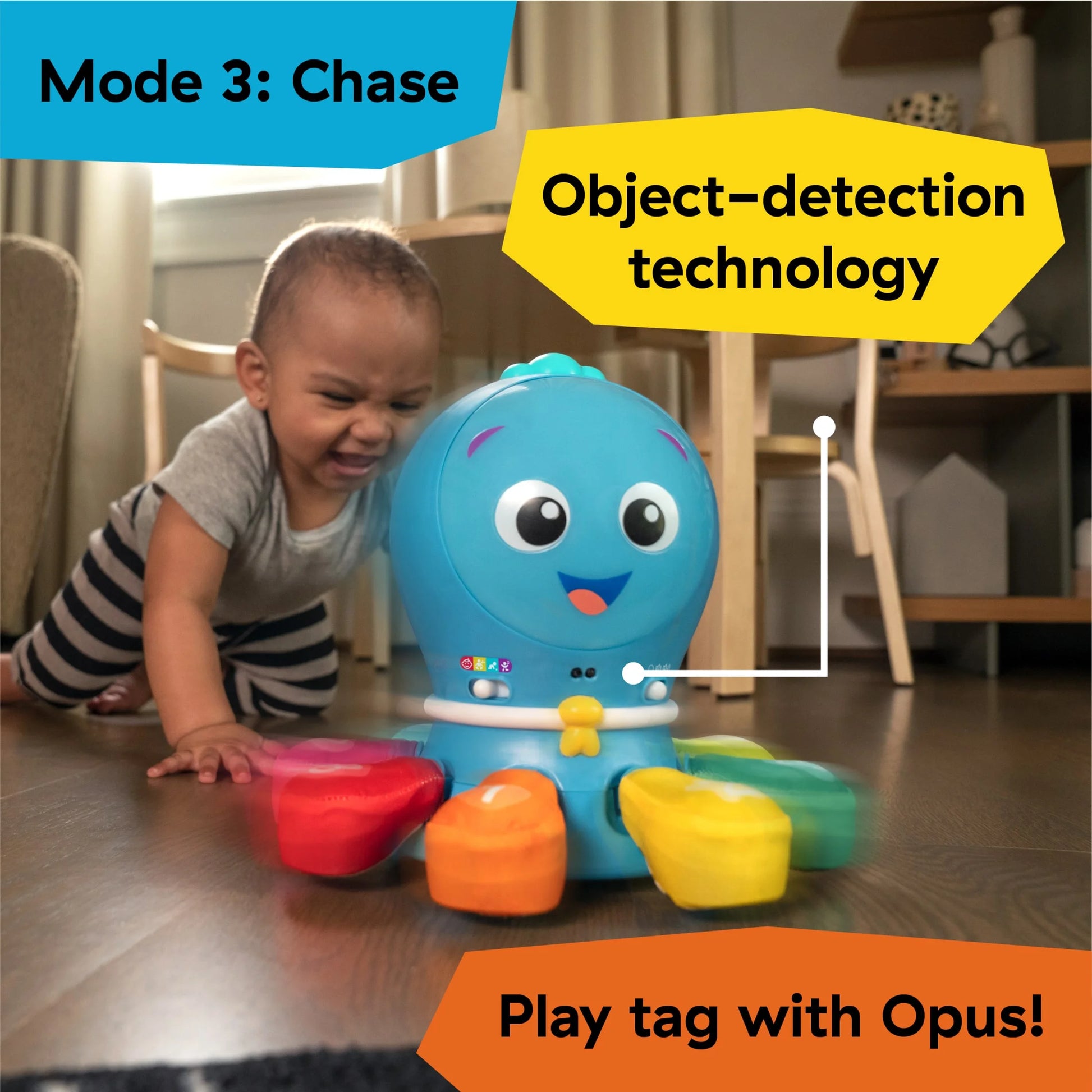 Ocean Explorers 4-In-1 Go Opus Go Crawl & Chase Activity Infant Baby Learning Toy, Ages 3+ Months