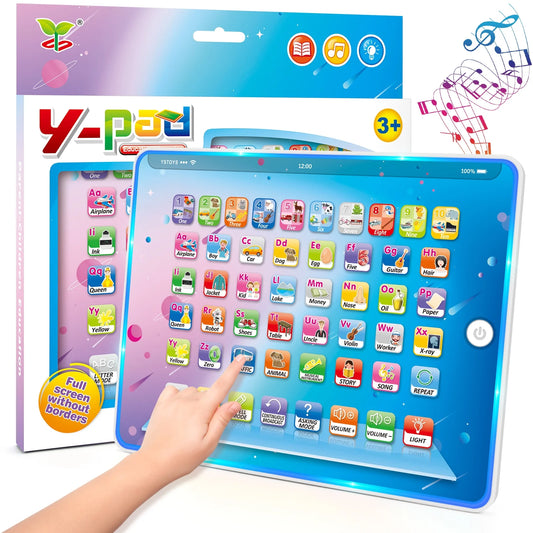 Learning Pad ABC Words Numbers Music Educational Tablet for Preschool Children Toddler Toys Age 1-3